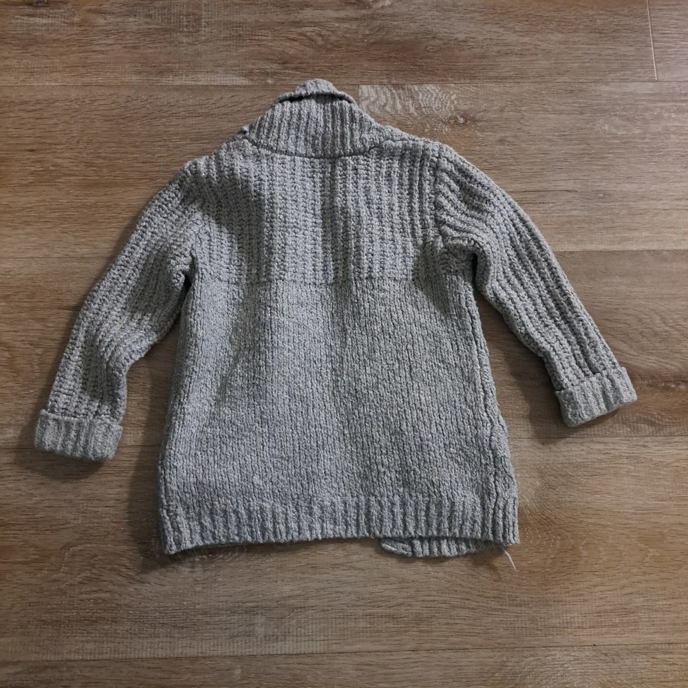 Cat & Jack Cozy Gray Cable Knit Cardigan Sweater Toddler's Size 2T